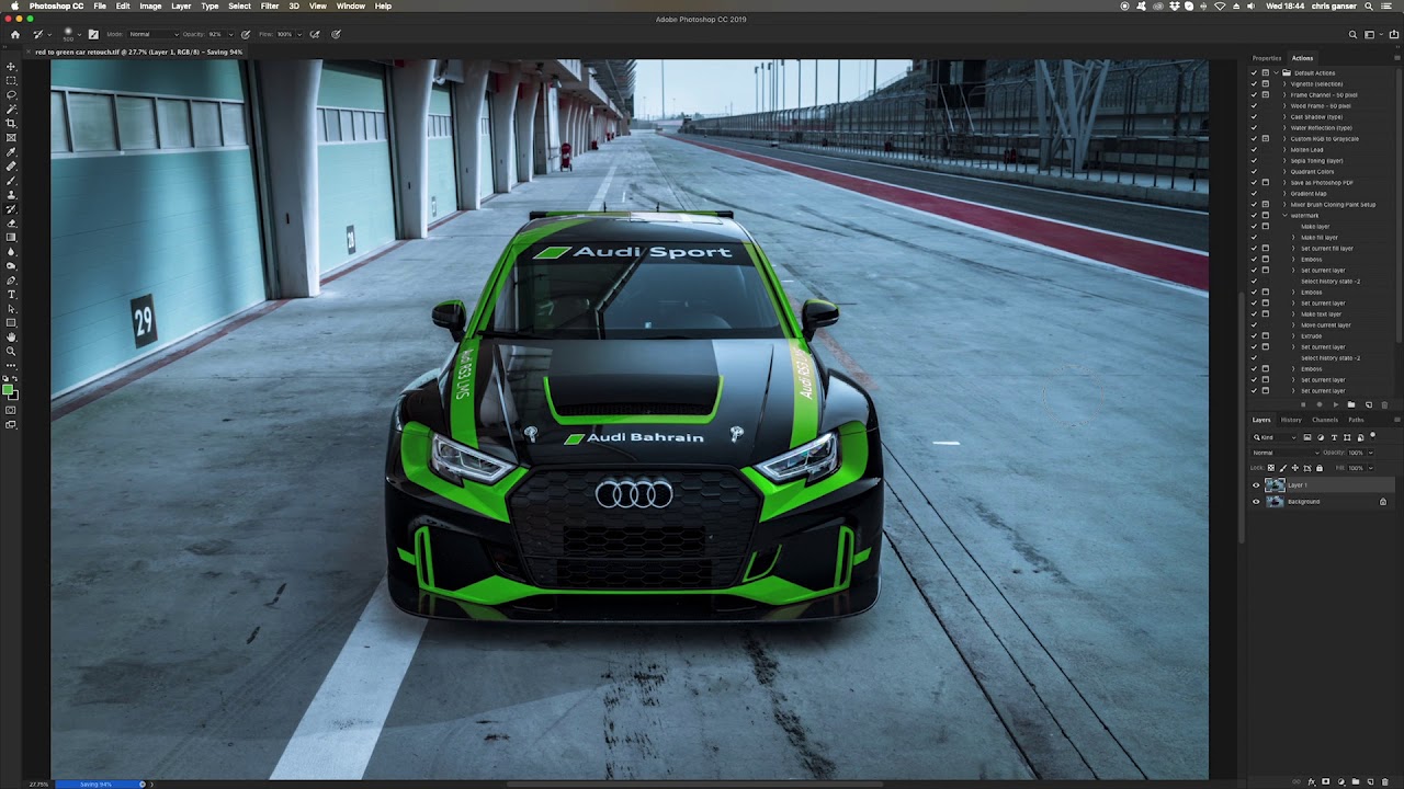 Photoshop tip, change a colour in a photo - quick colour replacement.