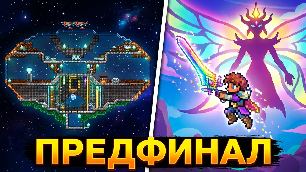 Террария 1.4.5 - Неспешное прохождение - Финал Хардмода (Мастер) [2026/03/05]