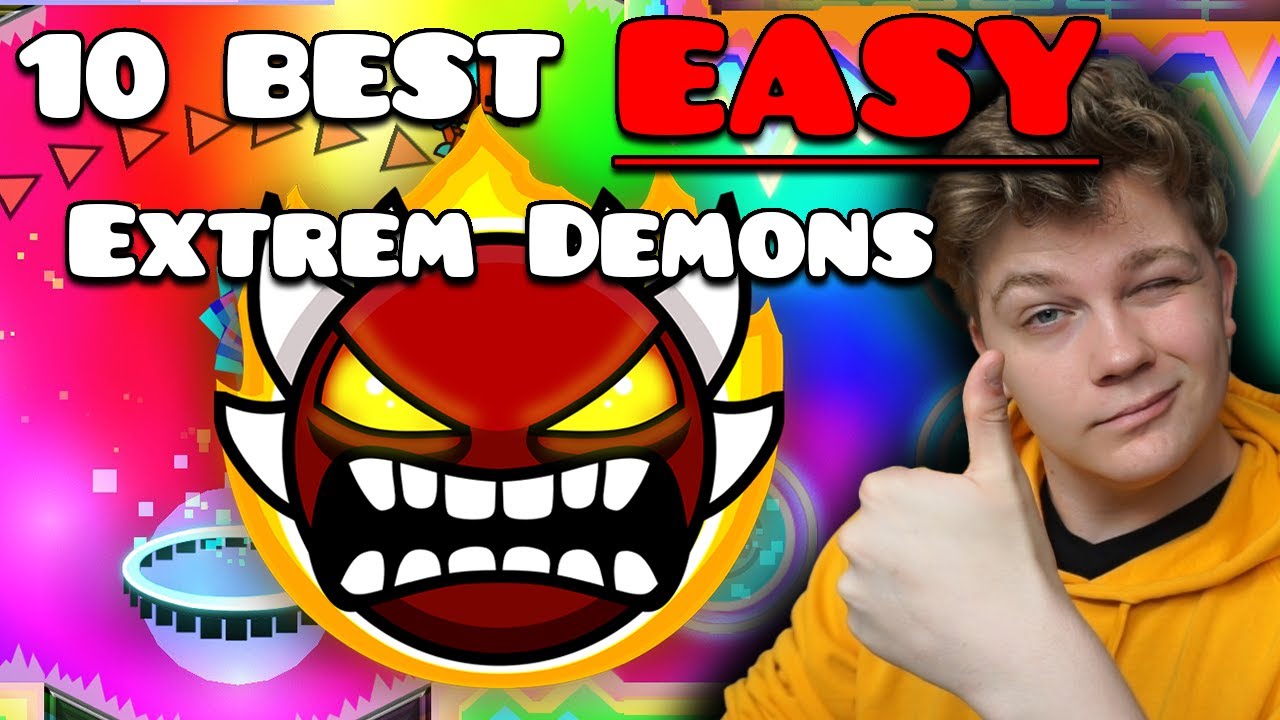 TOP 10 BEST EASY EXTREME DEMONS! (For Beginners) [2022 Edition]
