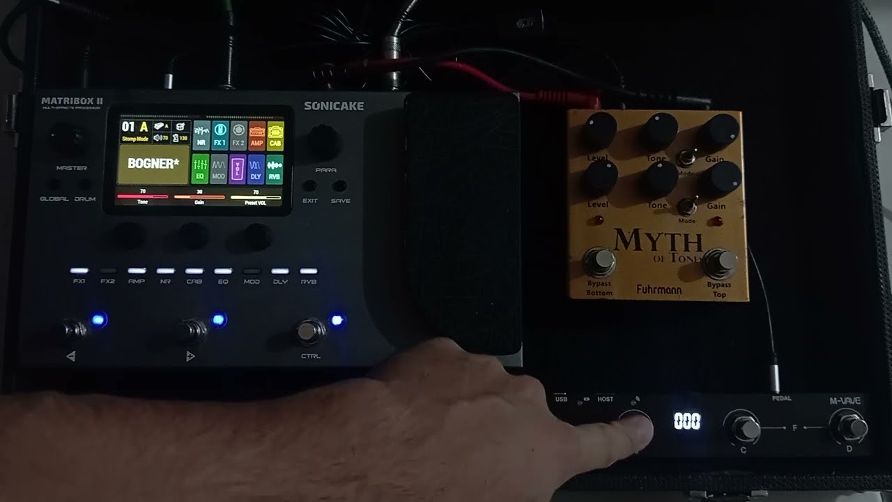 Controladora m vave chocolate na Pedaleira matribox 2 