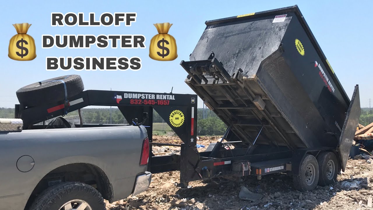 A day in the life of a roll off dumpster business | texas pride roll off trailer