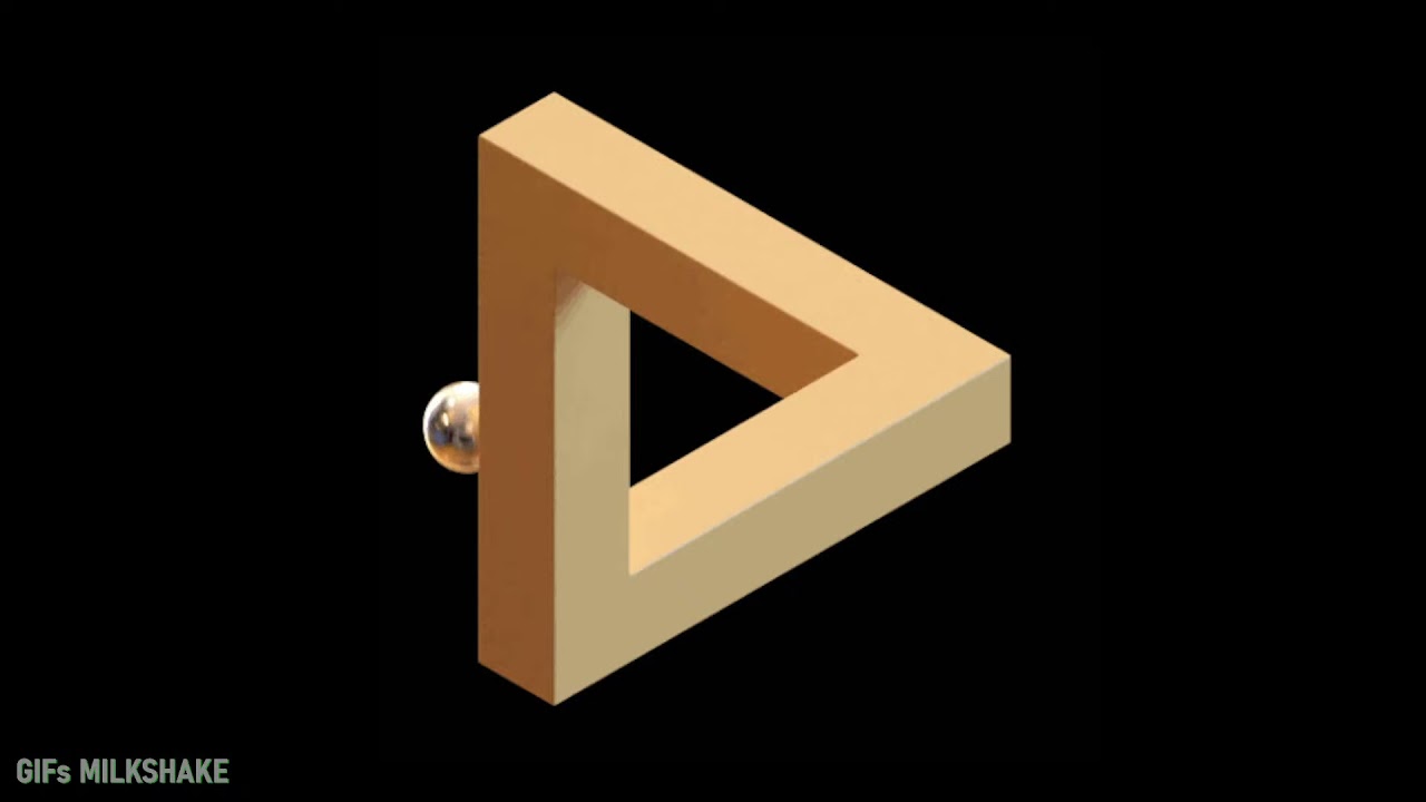 Penrose Triangle Background • Loop HD Screensaver 🔇