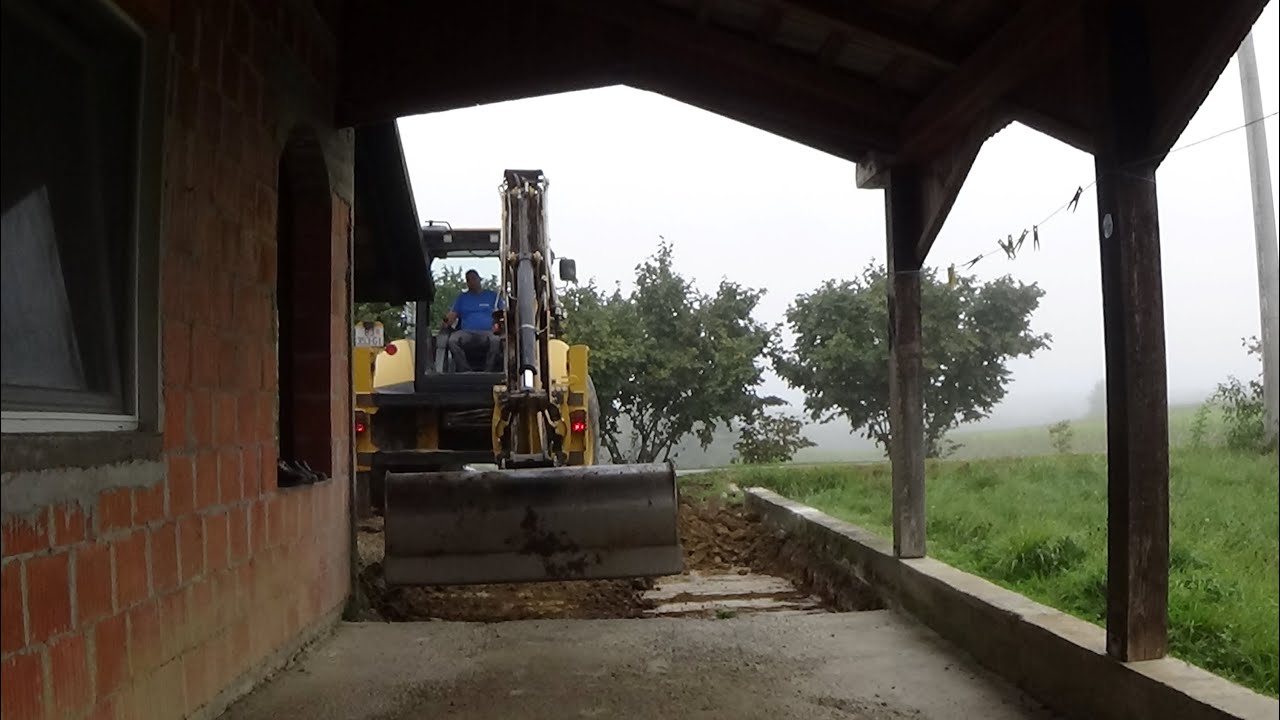Caterpillar 444F Iskop dvori&scaron;ta. PPO Dergić #Berek