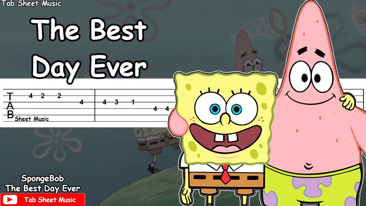 SpongeBob - The Best Day Ever Guitar Tutorial