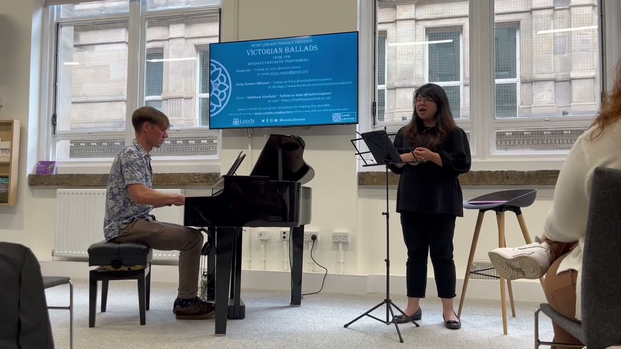 Victorian sheet music recitals at Leeds Central Library: Enson Lee and Matthew Schofield