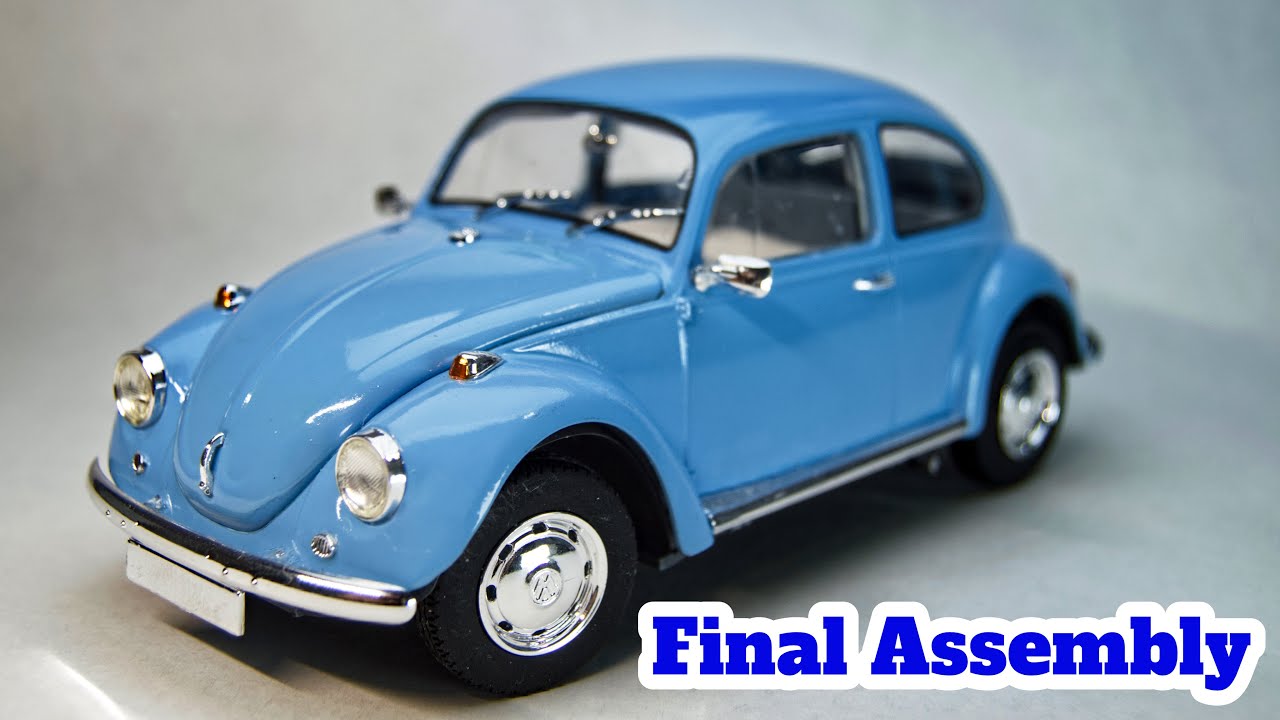 Final Assembly of Revell's 1968 Volkswagen Beetle Plastic Model Kit