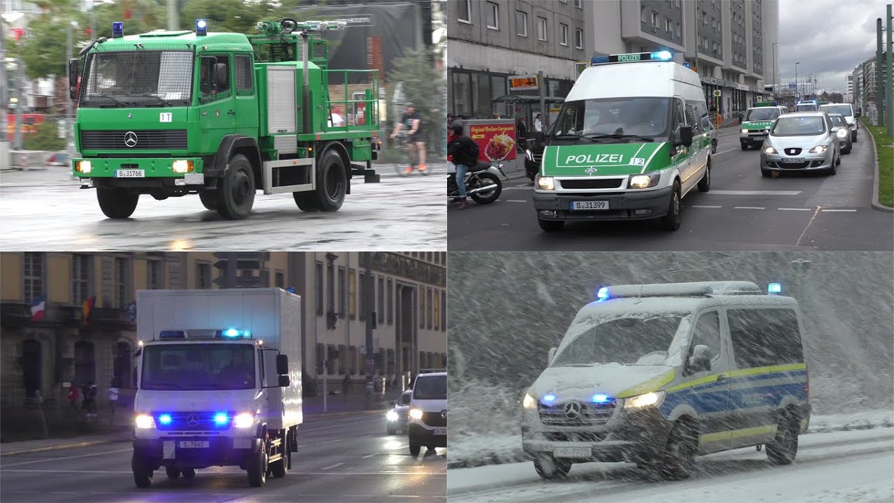 [Polizeifahrzeuge aus Deutschland] Best of Einsatzfahrten von verschiedenen Polizeien in Deutschland