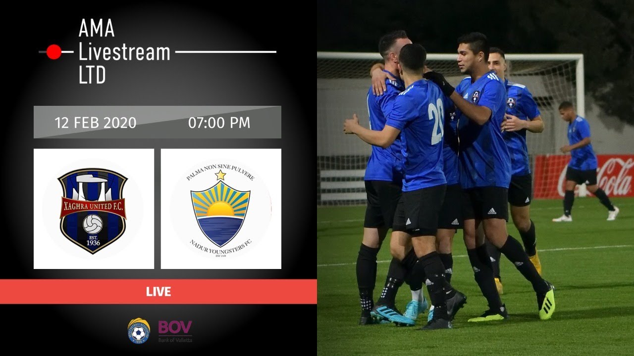 LIVE | Xaghra Unites - Nadur Youngsters | Gozo Cup KO SF 1| 12 Feb 2020