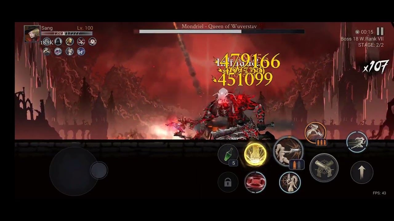 Shadow Hunter: Lost World (WR 7) - Rosalia vs Mondriel, Queen of Wuverstav (BOSS MODE 1st clear)