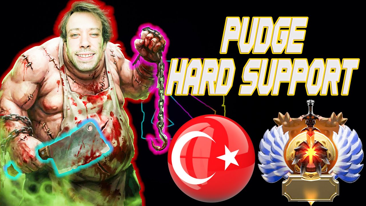 Dota 2 Türkçe ( TR ) | Pudge Pos 5 | Dereceli & Immortal