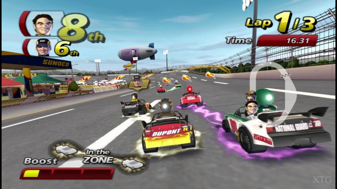 NASCAR Kart Racing Wii Gameplay HD (Dolphin Emulator)