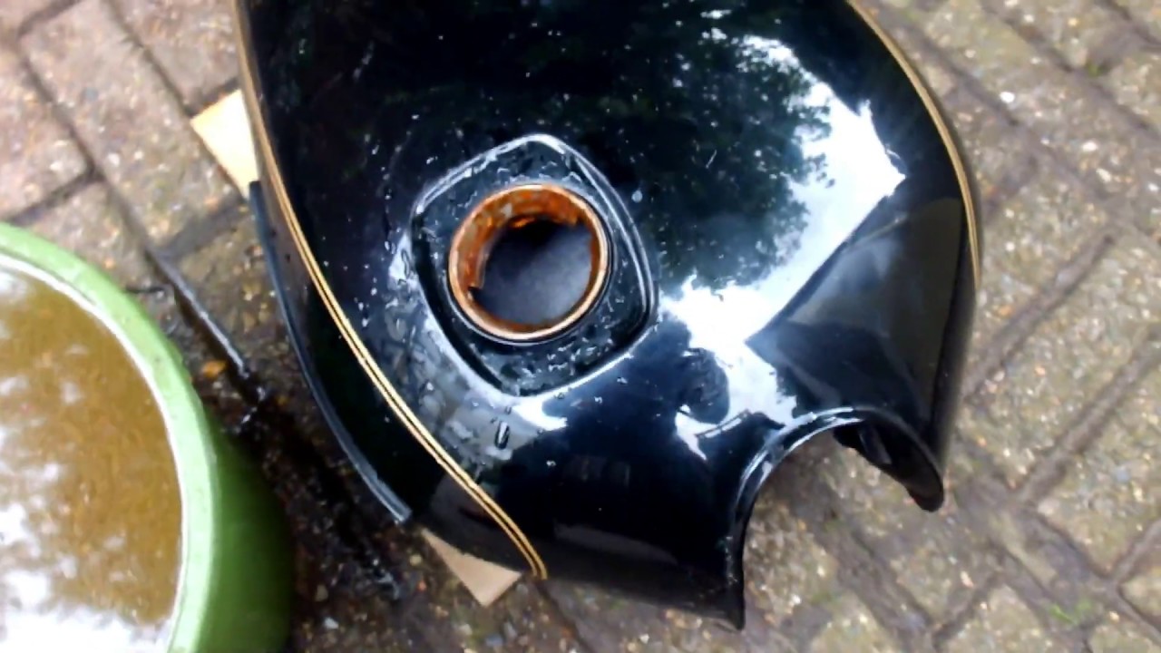 Clean Motorcycle Tank with Vinegar, Distilled Water & Baking Soda