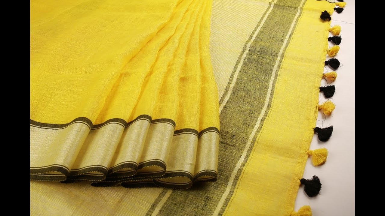 Top 6 Trendy Linen Sarees and Pure Linen Sarees Online Collections Wearytale Fashions Part 2