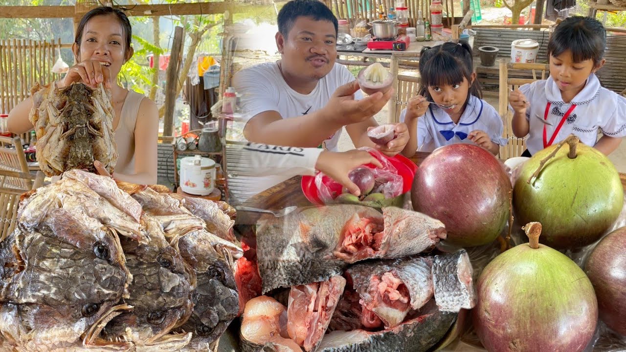សម្លម្ជូរក្បាលត្រីឆ្អេីត្រួយអំពិល ខរក្បាលត្រី ញាំបាយជា១កូនៗ #ahmey