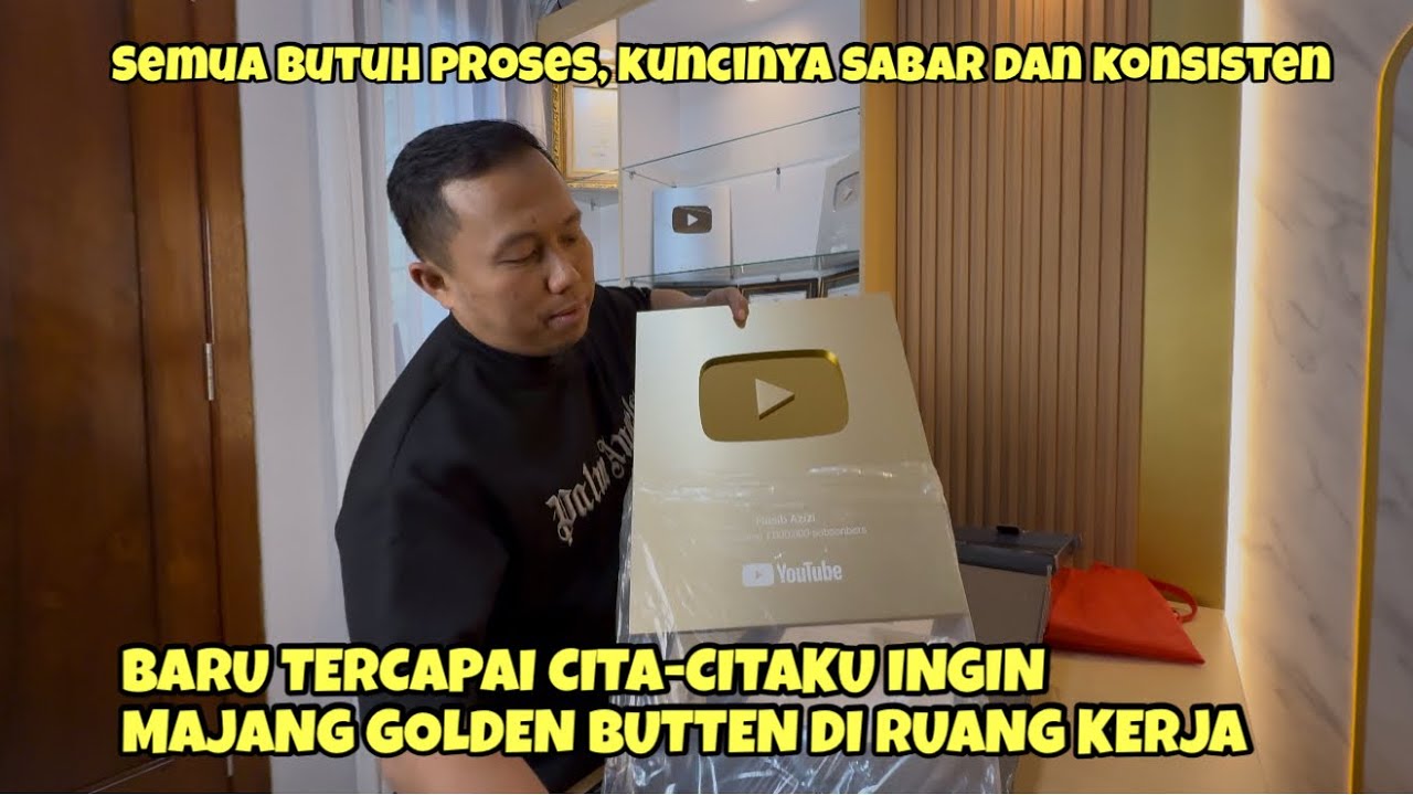 BARU TERCAPAI CITA-CITAKU MAJANG GOLDEN BUTTEN DI RUANG KERJA