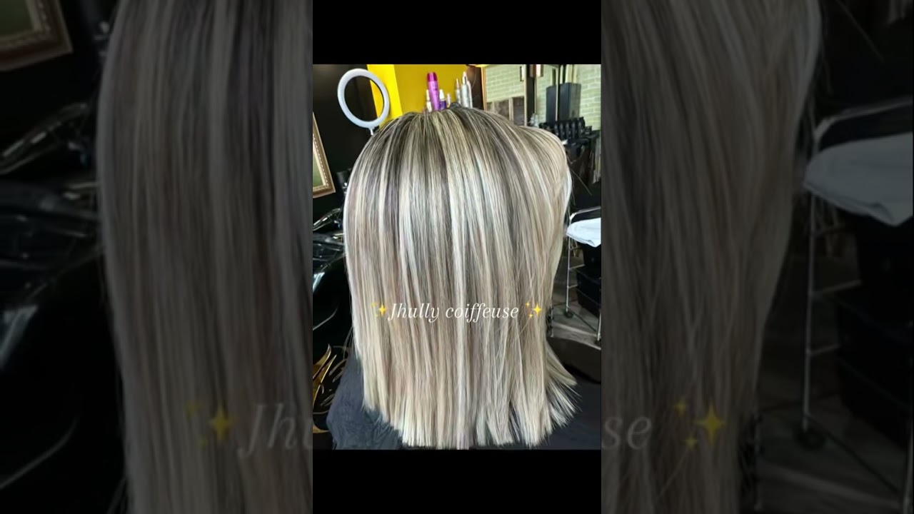 M&egrave;ches blondes au bonnet 💇🏻&zwj;♀️#balayage #blonde #beauty