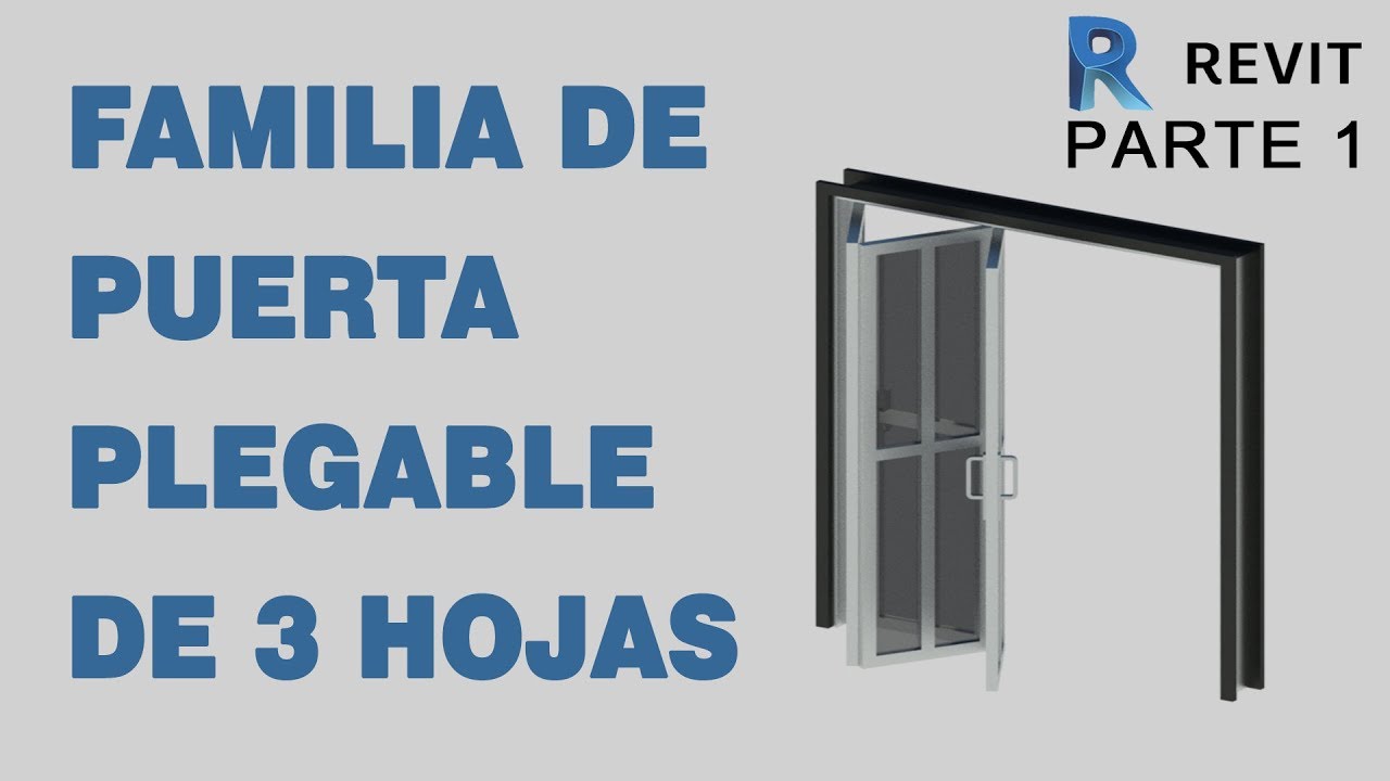 Creación de Familia de Puerta Plegable Paramétrica | REVIT | Parte 1/2