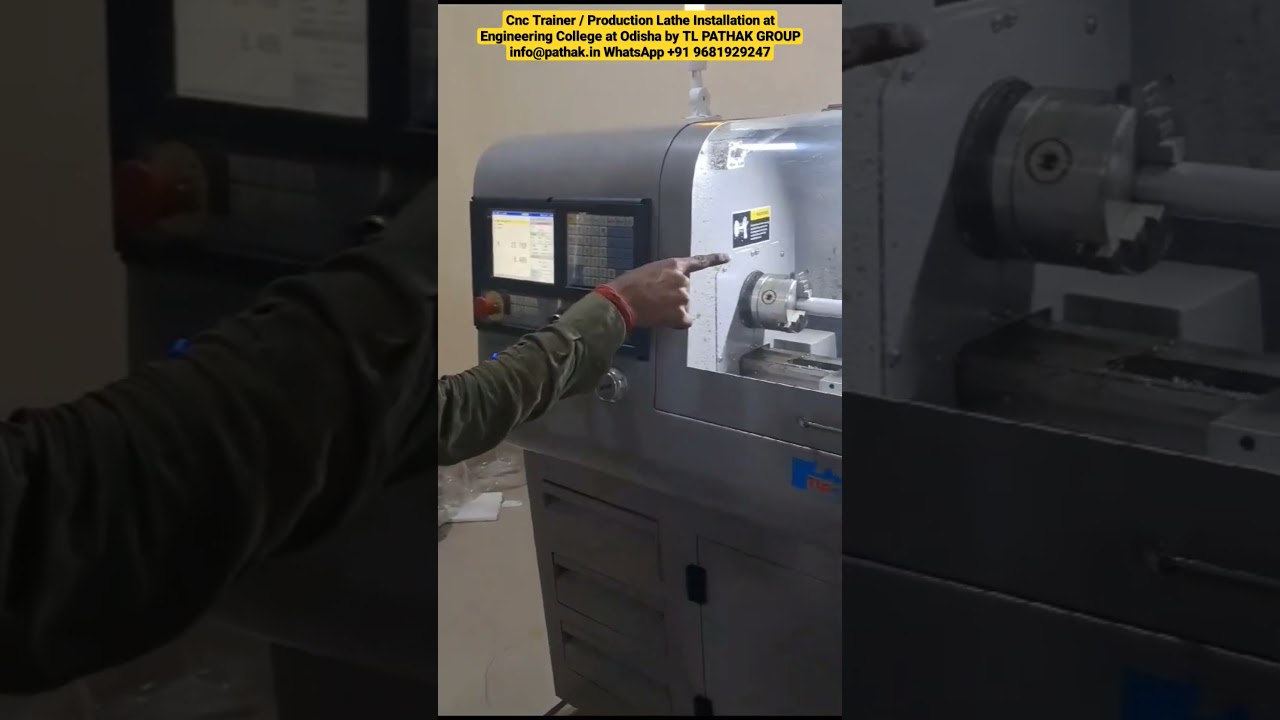 CNC Trainer / Production Lathe Installation at Engineering College  by TL PATHAK GROUP