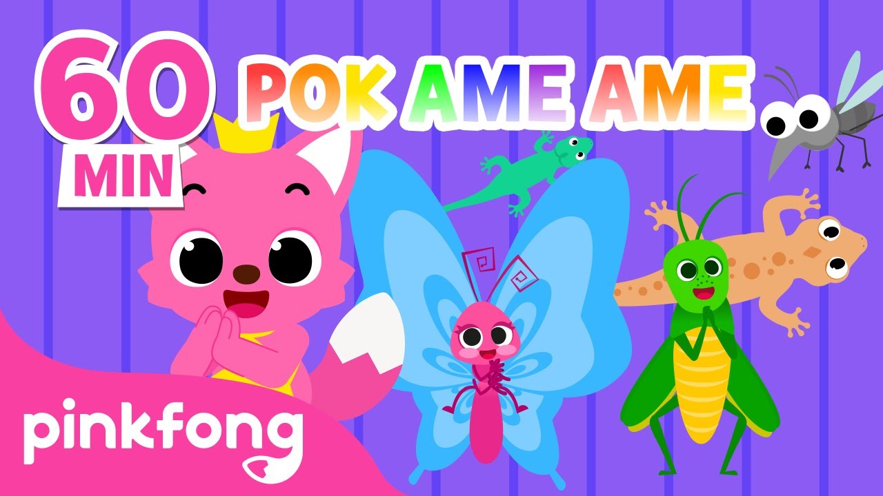 Pok Ame-ame dan Cicak di dinding | Kumpulan Lagu Anak | Pinkfong Baby Shark