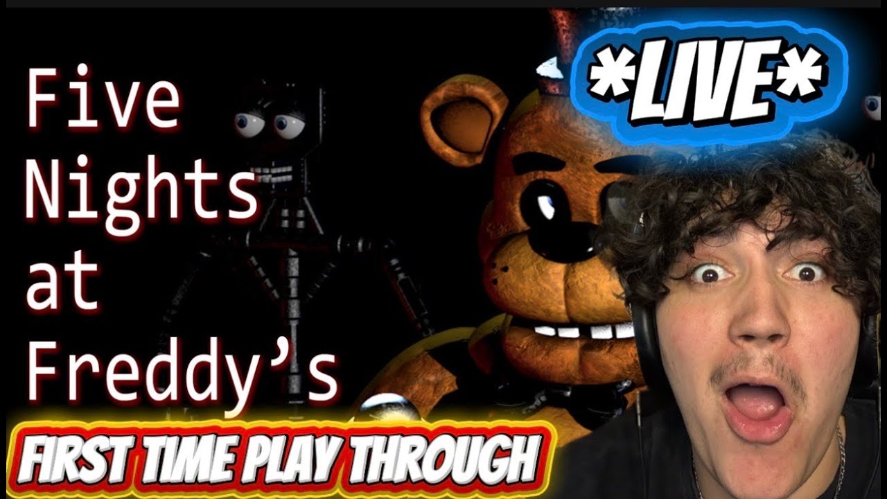 LIVE | five nights at freddys 4 | first time playing (Portrait)