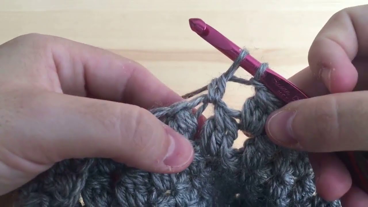 Point grappe au crochet