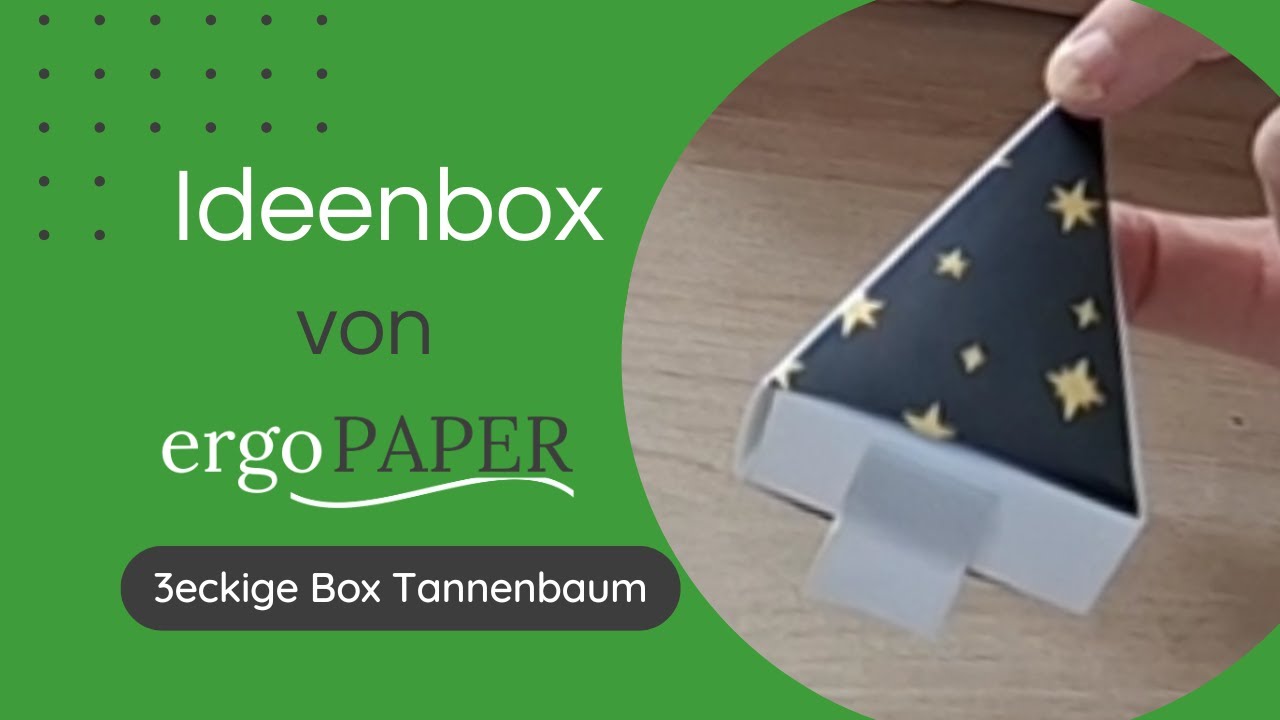 dekorative Box Tannenbaum - ergoPAPER - Kartenmacherei und mehr