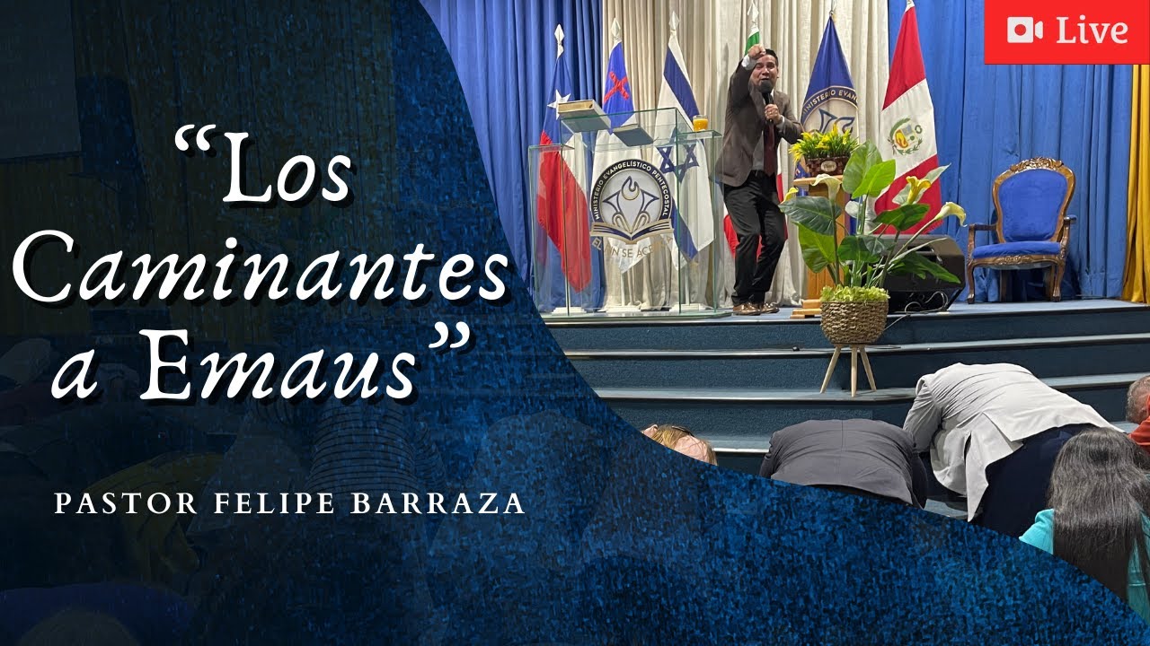 Pastor Felipe Barraza, desde el templo Israel con el tema: 