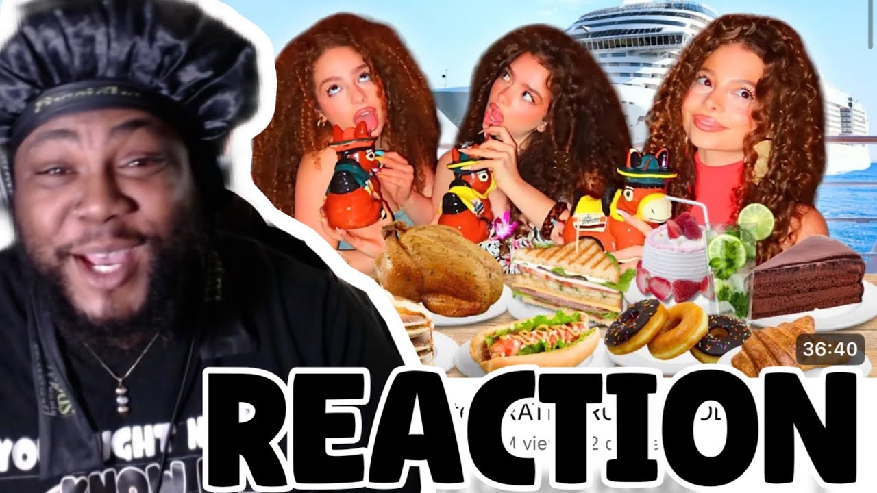Kalogeras Sisters RATE CRUISE FOOD! | REACTION