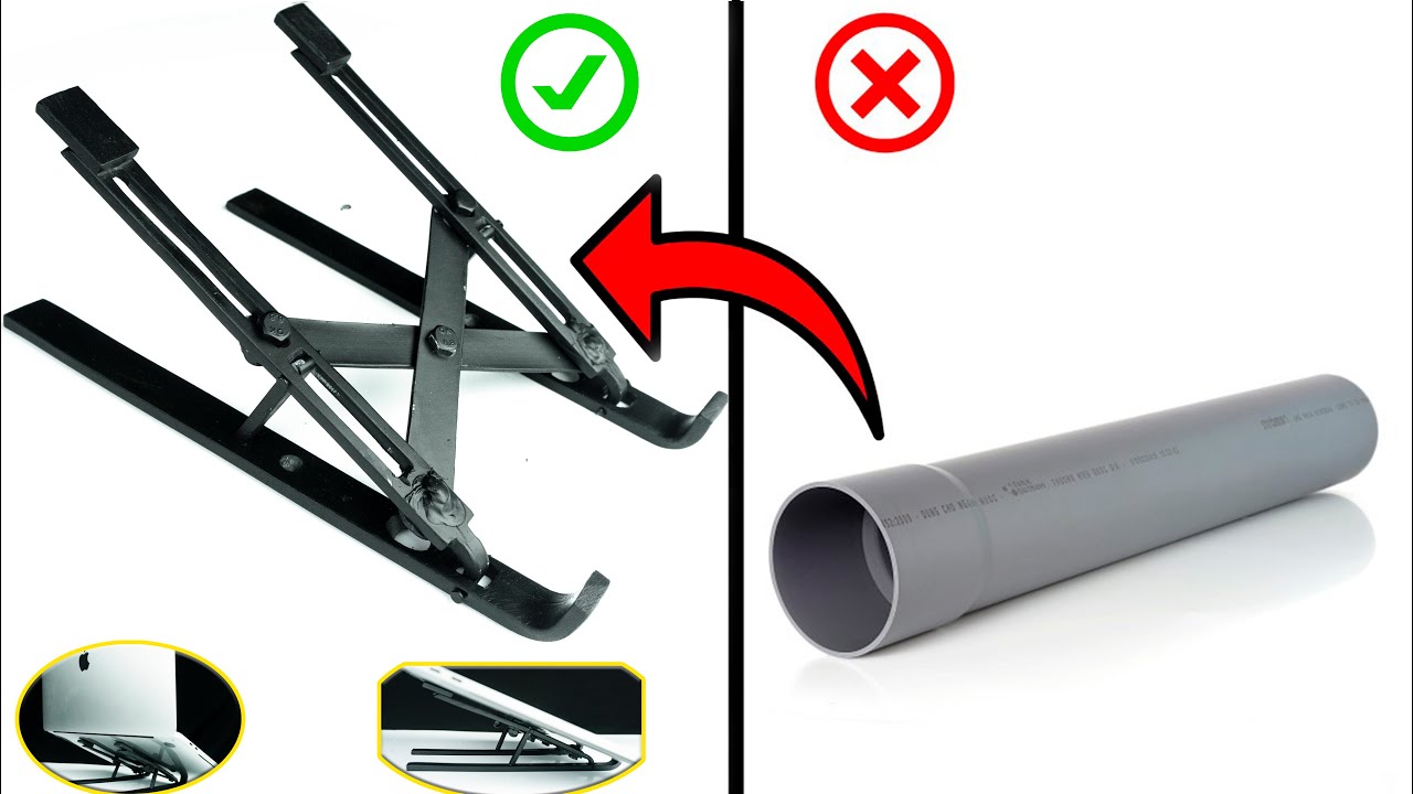 DIY Laptop Stand From PVC Pipe Super Compact | You can do it at home