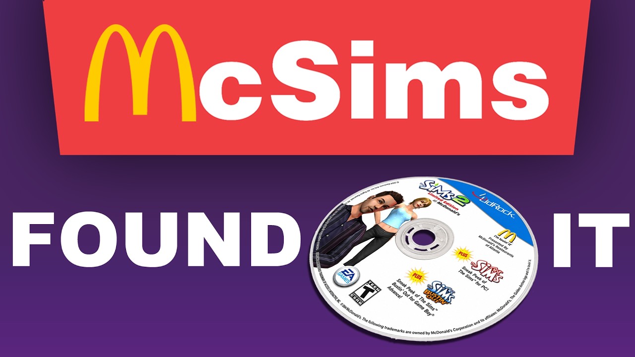 Мы только что нашли заброшенный диск Sims 2 с рекламой McDonald&rsquo;s