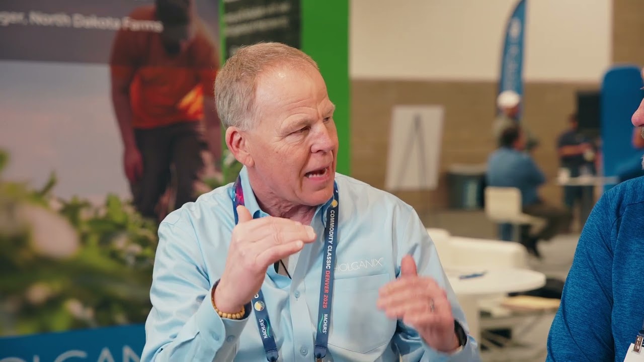Mike Burkhart of the Travis Burkhart Foundation and Bryan Hansel with Holganix 2025