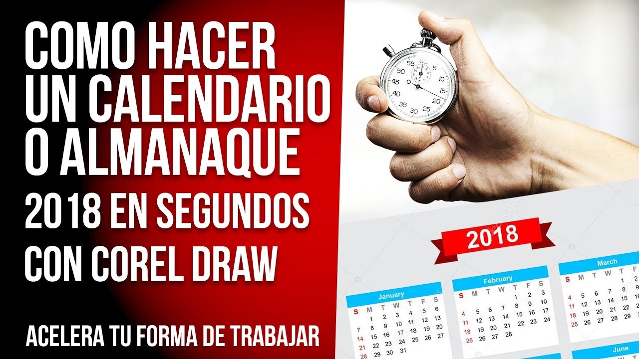 Como hacer un CALENDARIO o ALMANAQUE del 2024 o CUALQUIER AÑO en CorelDraw en SEGUNDOS