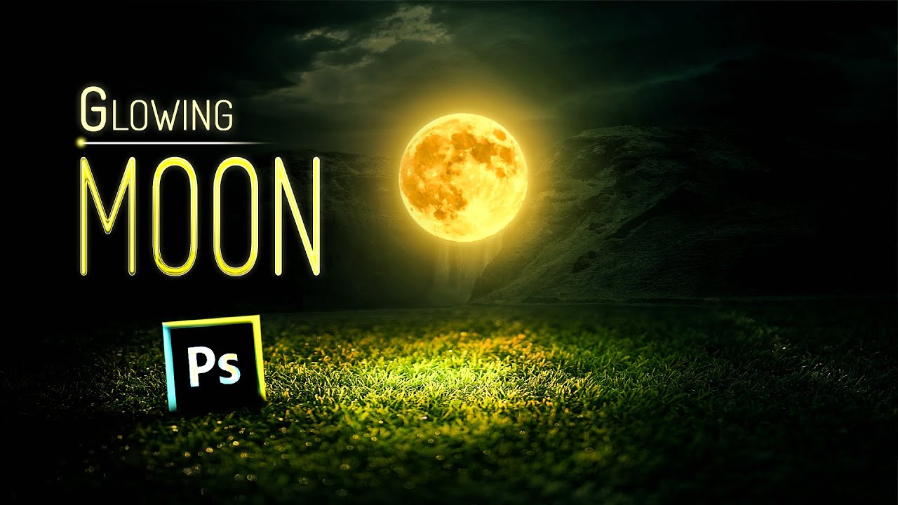 glowing moon | photoshop manipulation tutorial | photoshop editing 2021 | Hgraphic