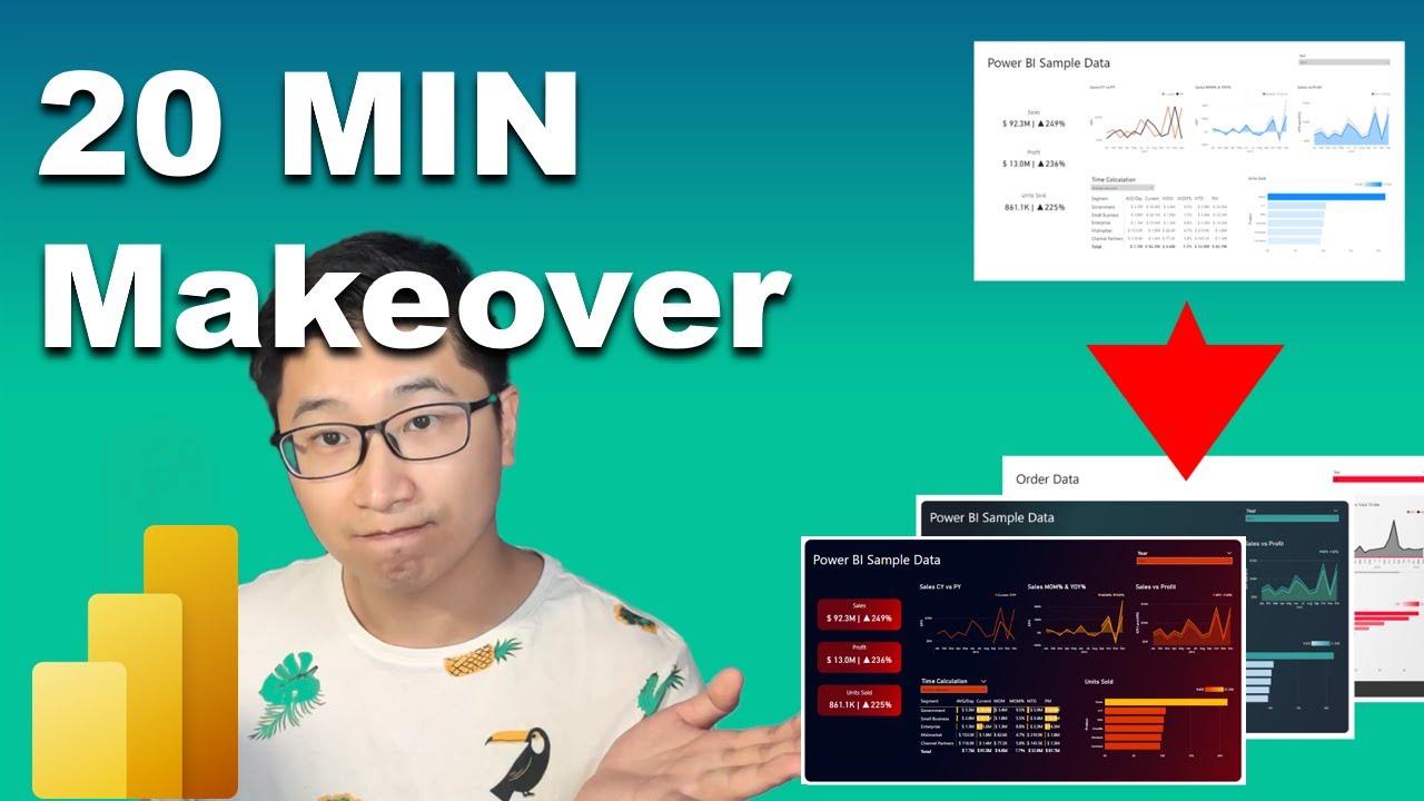 Transform your POWER BI in 20 MIN with Themes and Backgrounds