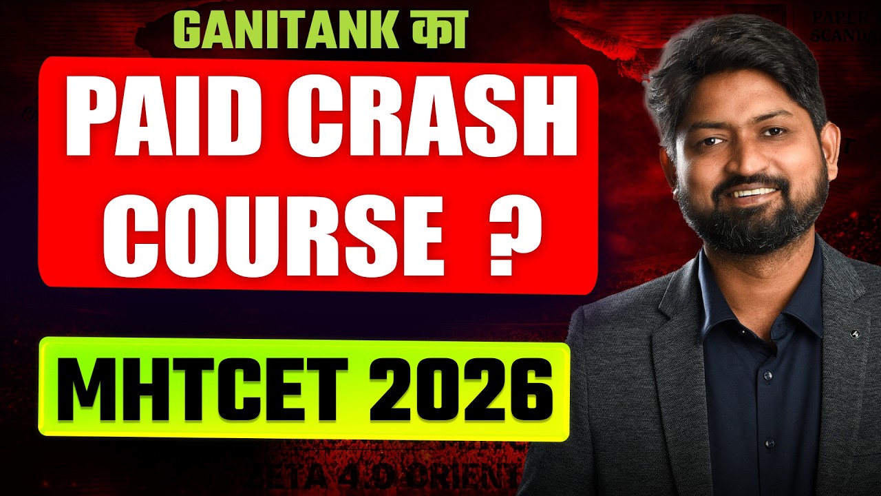 Paid Crash Course for MHT CET 2026 ??  | Ankush Sir #mhtcet2026