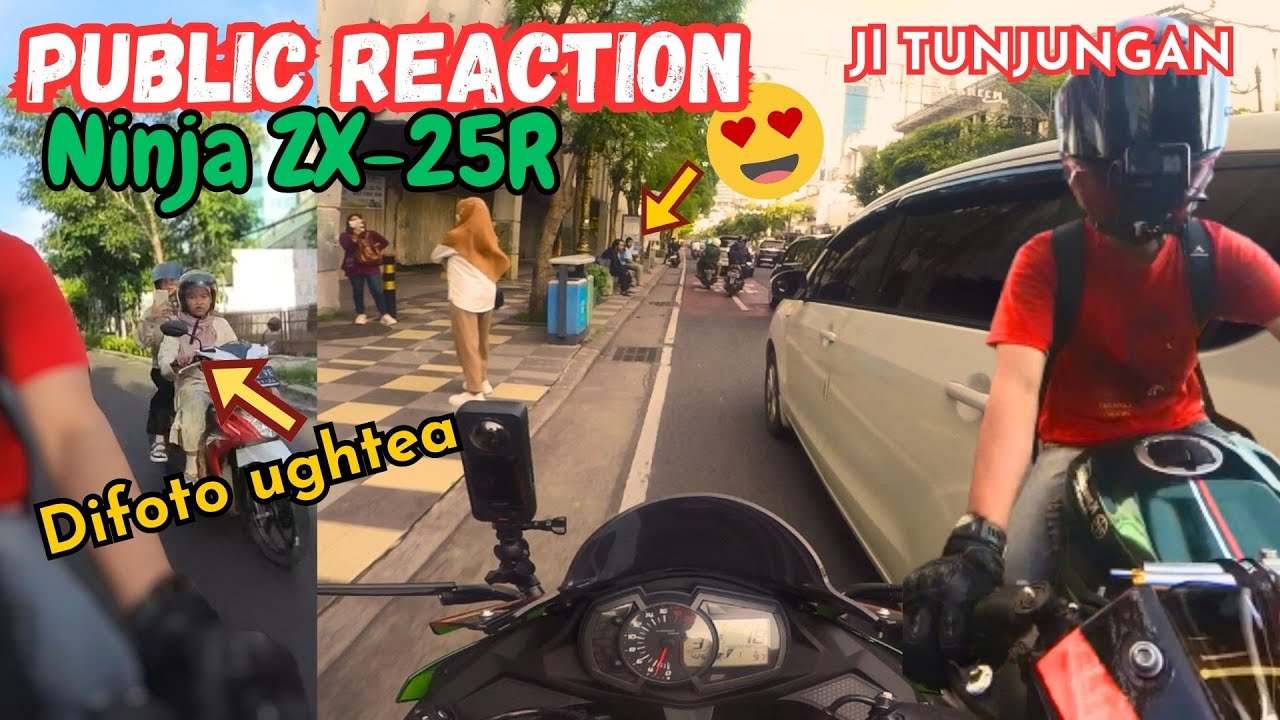 ZX25R PUBLIC REACTION 😱😱 Jl TUNJUNGAN SURABAYA