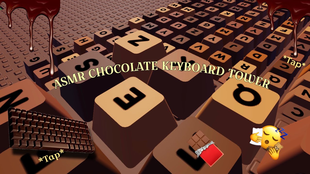 Roblox asmr 🫧KEYBOARD TOWER (Creamy Chocolate 🍫) 