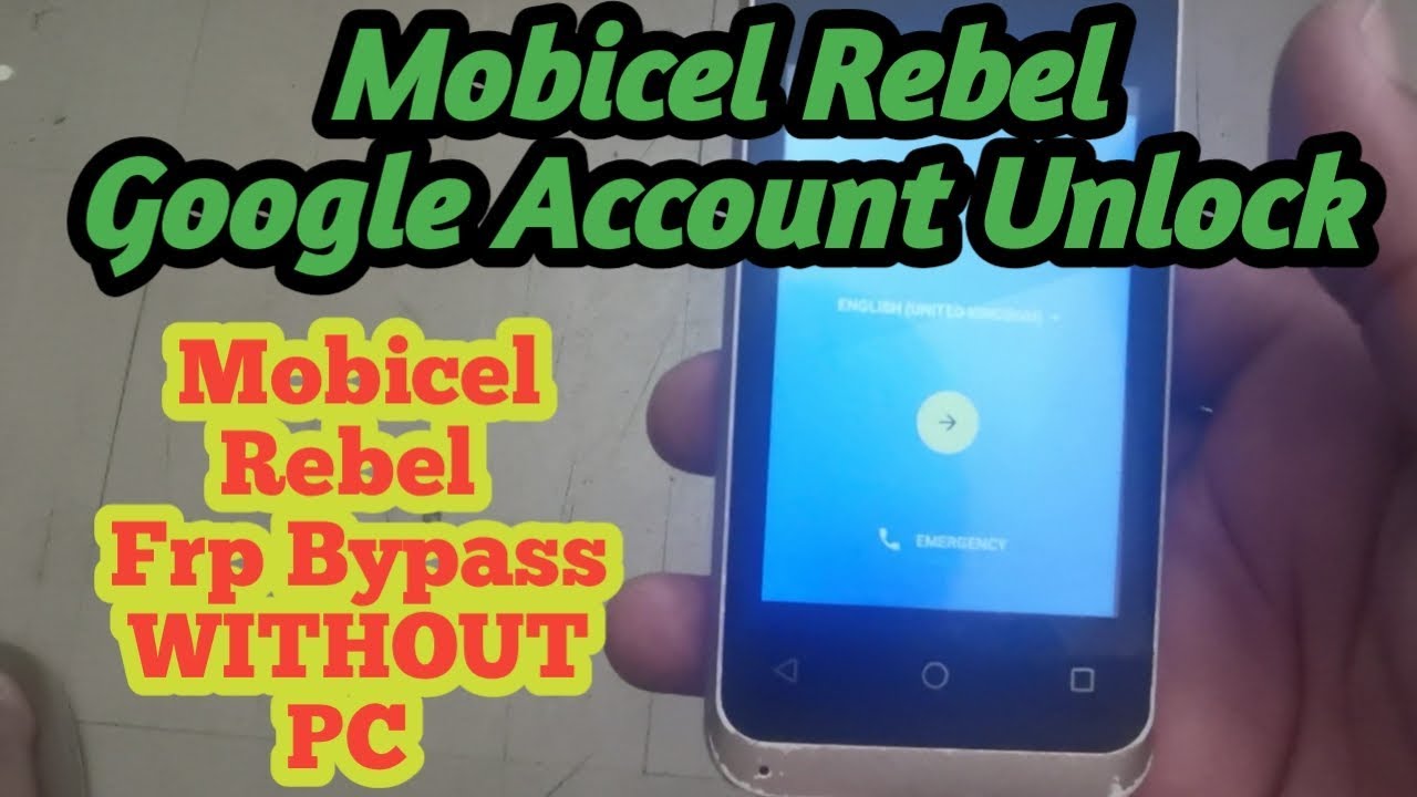 how to bypass google account on mobicel rebel