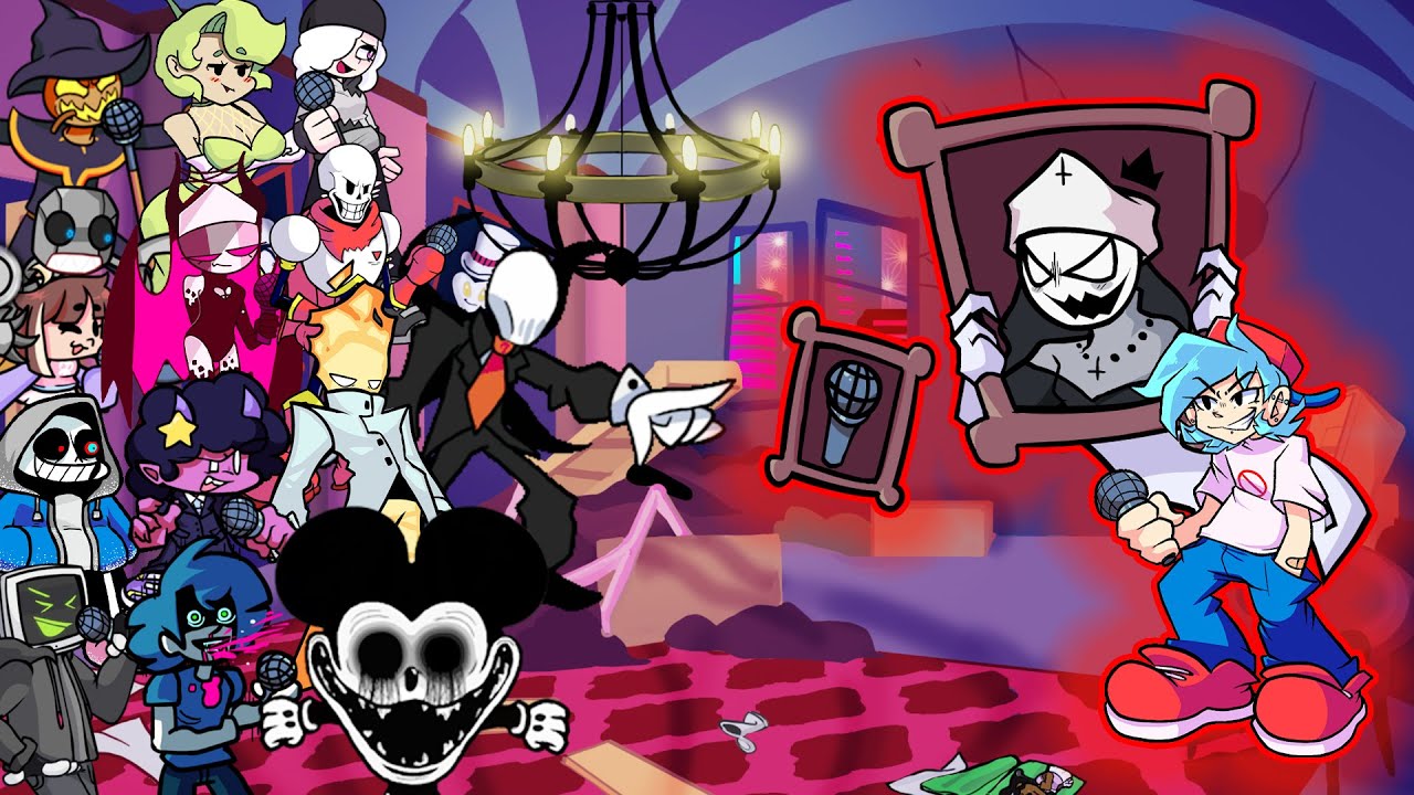 FNF Portrait But Different Characters Sing It 🎵 (Everyone Sings Portrait) (NEW CHARACTERS)