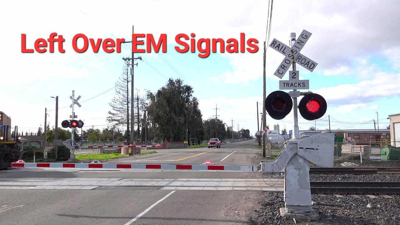 Remaining EM Pedastal Signals At Railroad Crossings