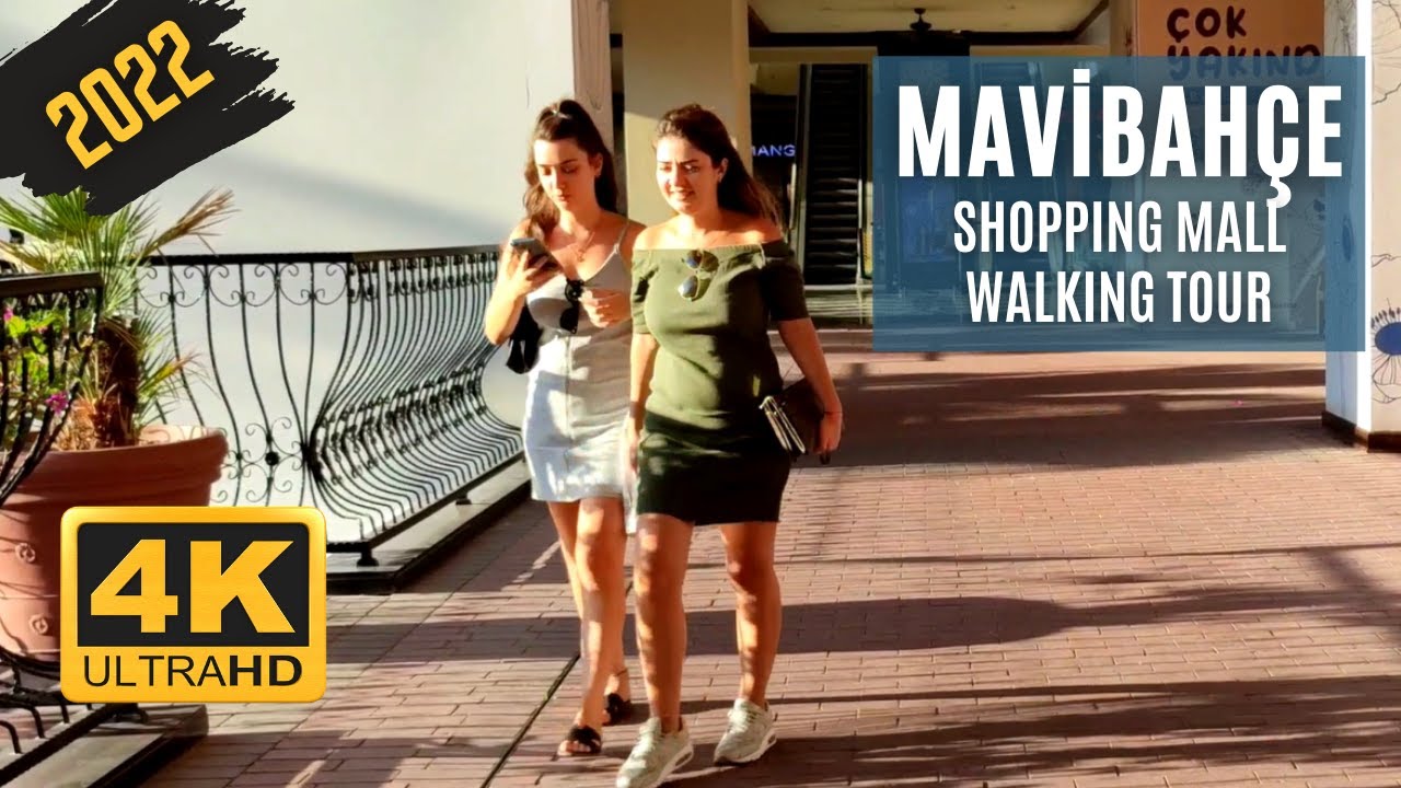 MaviBahçe Shopping Mall #2 | Walking Tour | İzmir Turkey | 4K UHD 60fps | Turkey Travel 2022