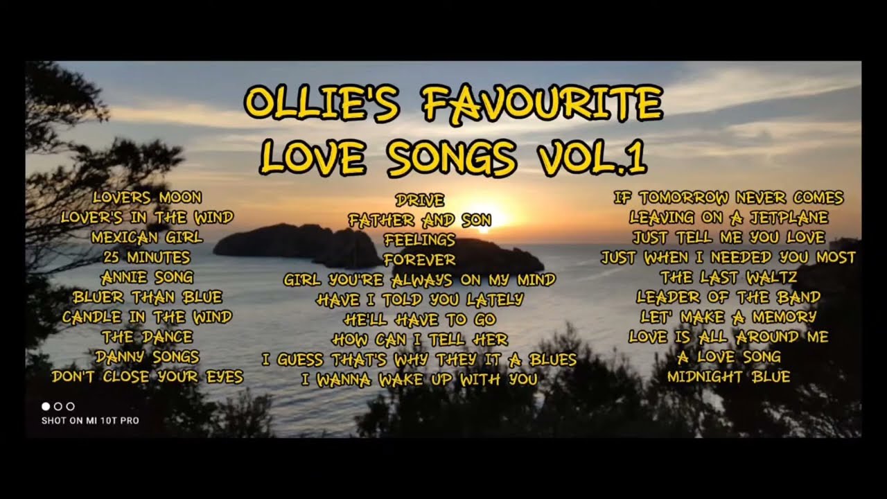 MEMORABLE LOVE SONGS , ,MY PLAYLIST VOL 1.❤️