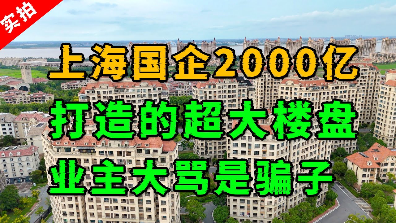 实拍上海国企2000亿打造的楼盘，现在白菜价都没人要，业主大骂他们是骗子！