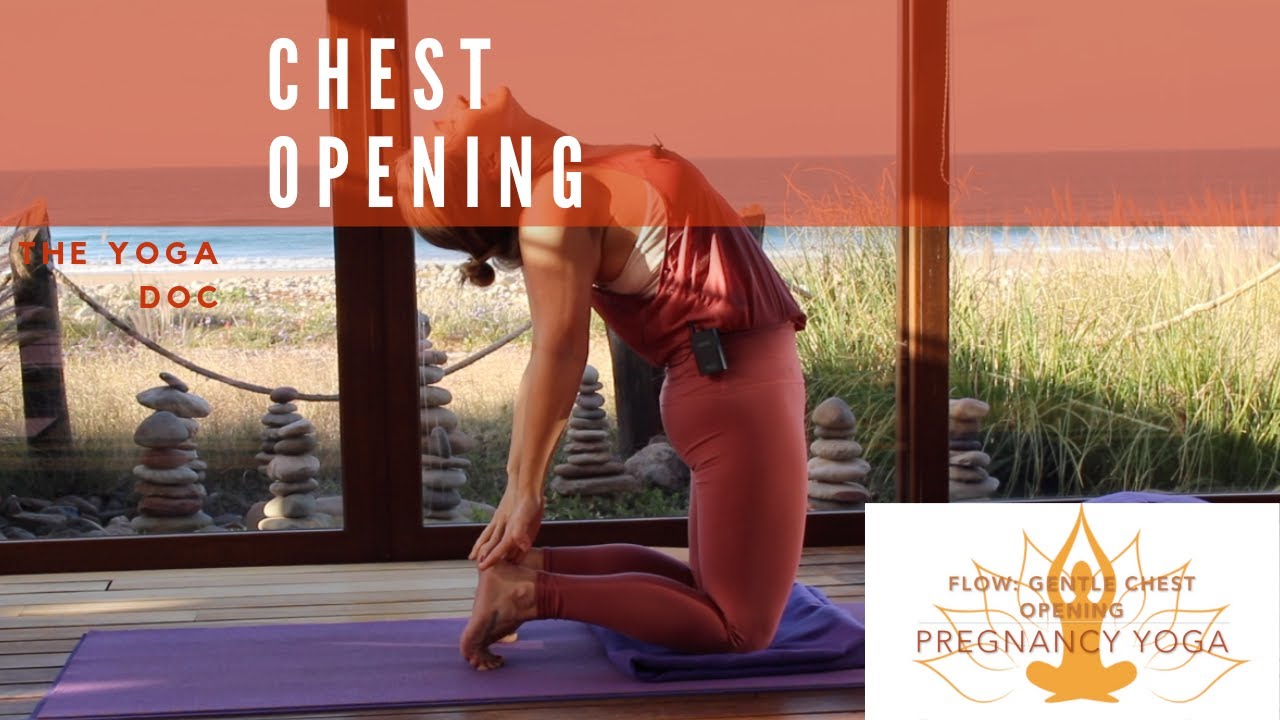 FLOW:  20 minute Pregnancy Yoga | Gentle Chest Opening | The Yoga Doc