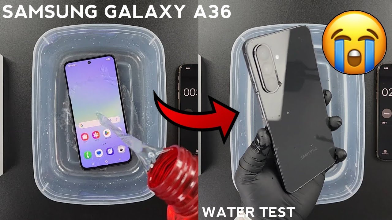 Samsung A36 5G Water Test 💧💦| Let's See Galaxy A36 is Actually Waterproof or Not?