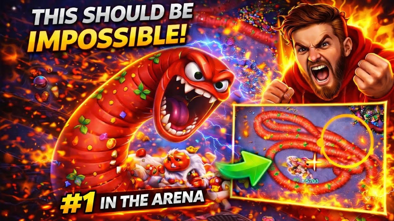 This Should be Impossible||  #1 arena Gameplay||  Saanp wala Game #snake #viral #games #video #fun 