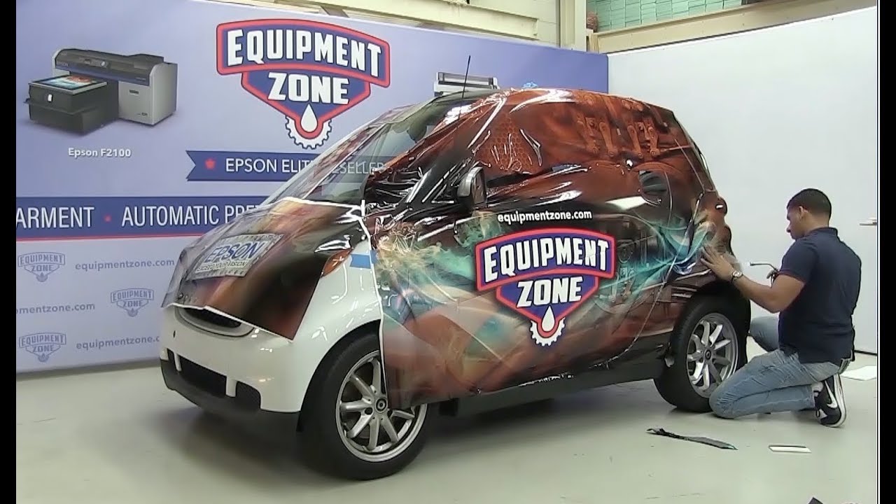 Car Wrap Installation from Start to Finish Using the Epson Solvent Printer