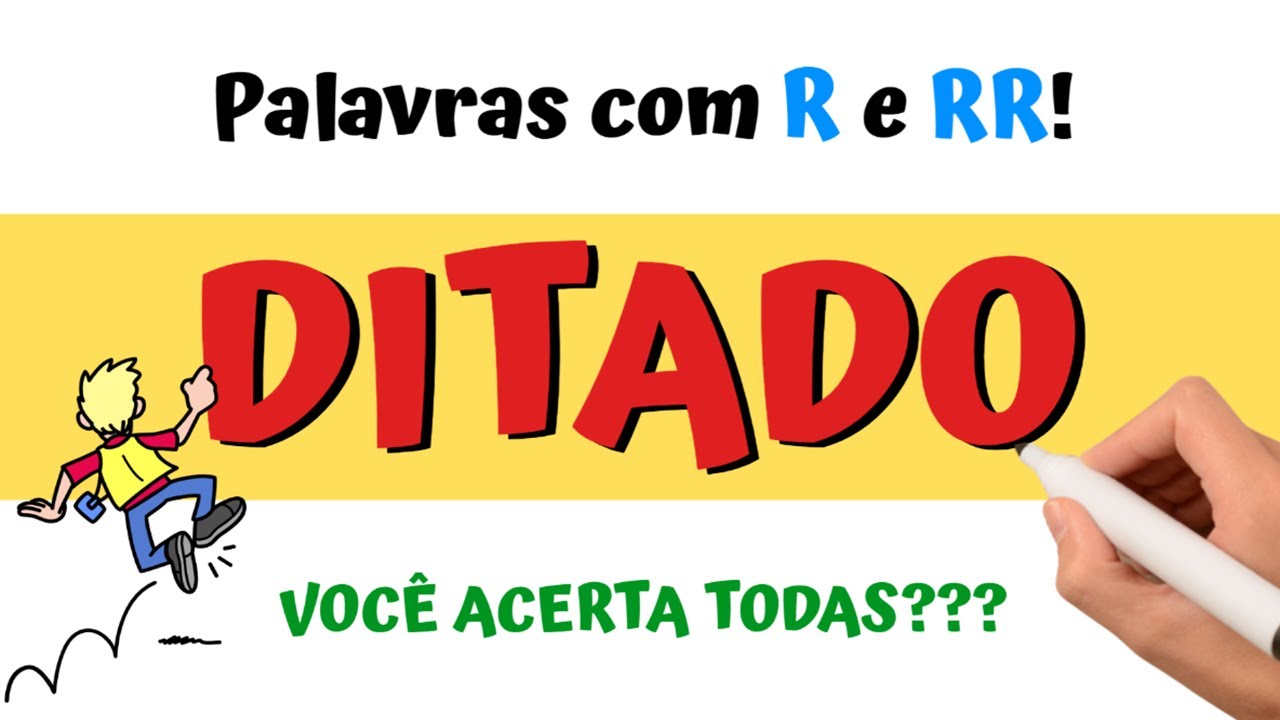 DITADO DE PALAVRAS com R e RR! Quantas palavras VOCÊ ACERTA? 💚💚💚