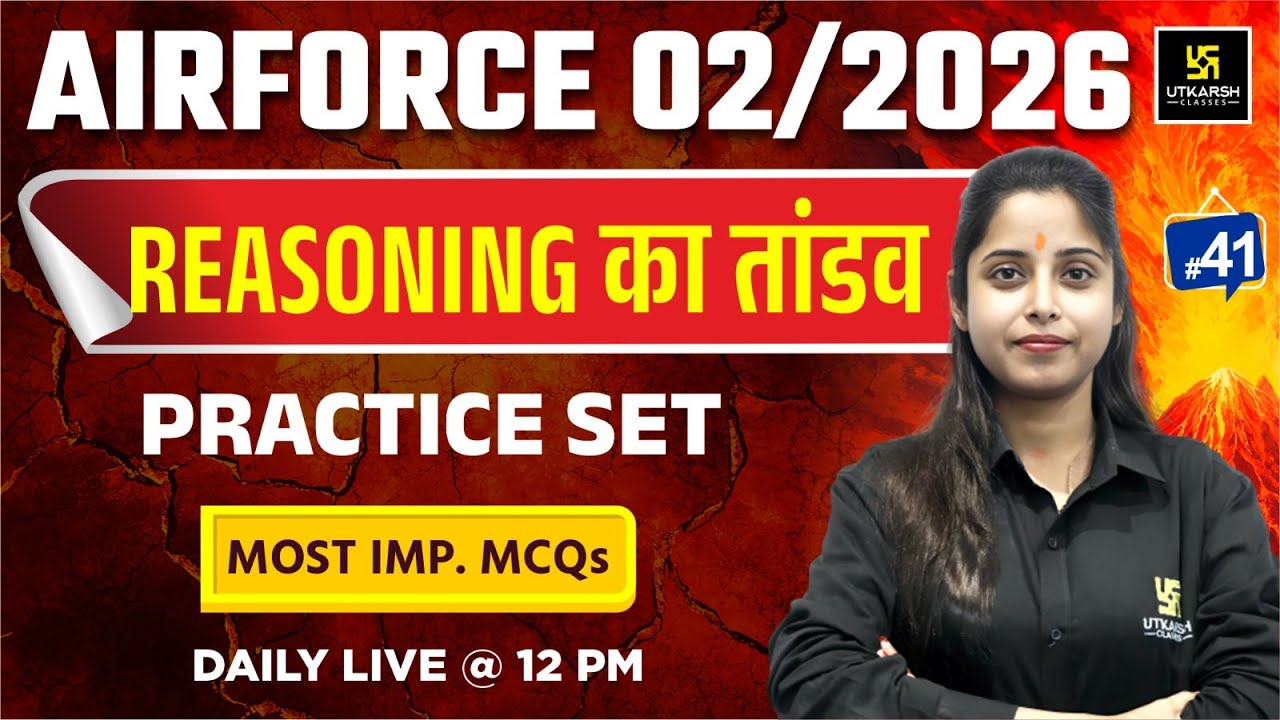 Airforce 2025 | Reasoning | Practice Set | Utkarsh Defence Academy | Priya Ma'am