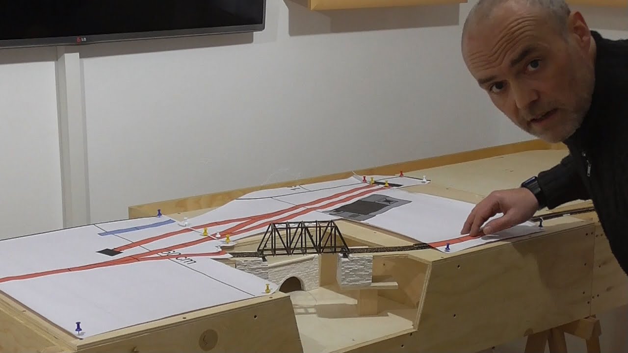 Modelleisenbahn Spur TT/1:120 - Baufortschritt, Brücke gealtert und Segmentdrehscheibe TT, Teil 12